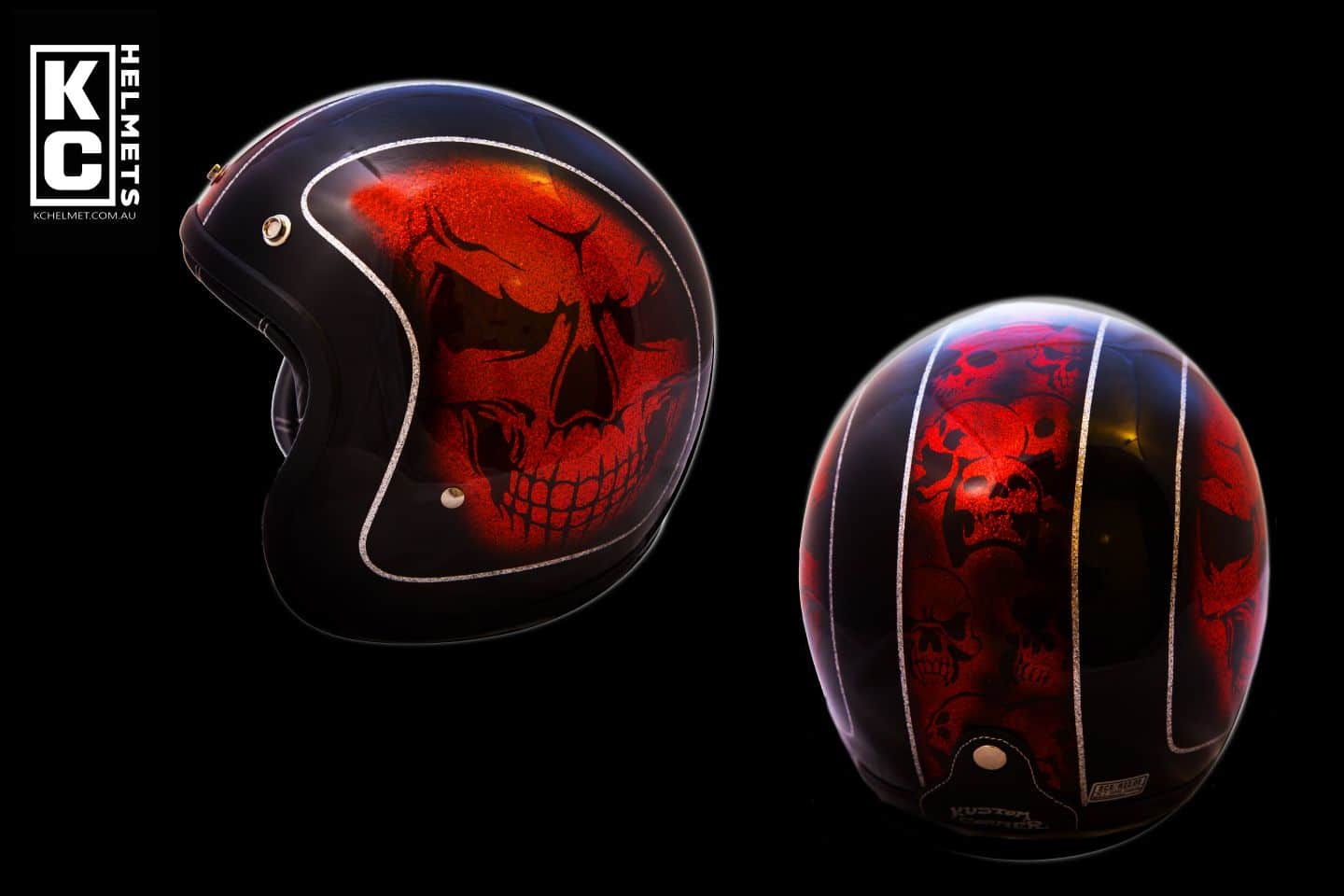 KC Helmets | Airbrush paint | Kustom Corner Australia